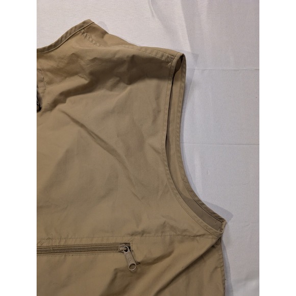 Orvis Kids Large Safari Vest Tan Khaki Multi-Pocket Utility Summer - Picture 7 of 9